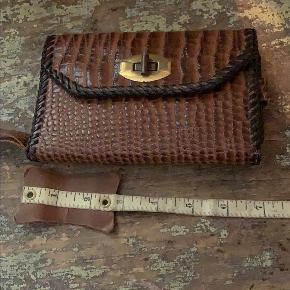 Vintage leather clutch - Picture 6 of 7